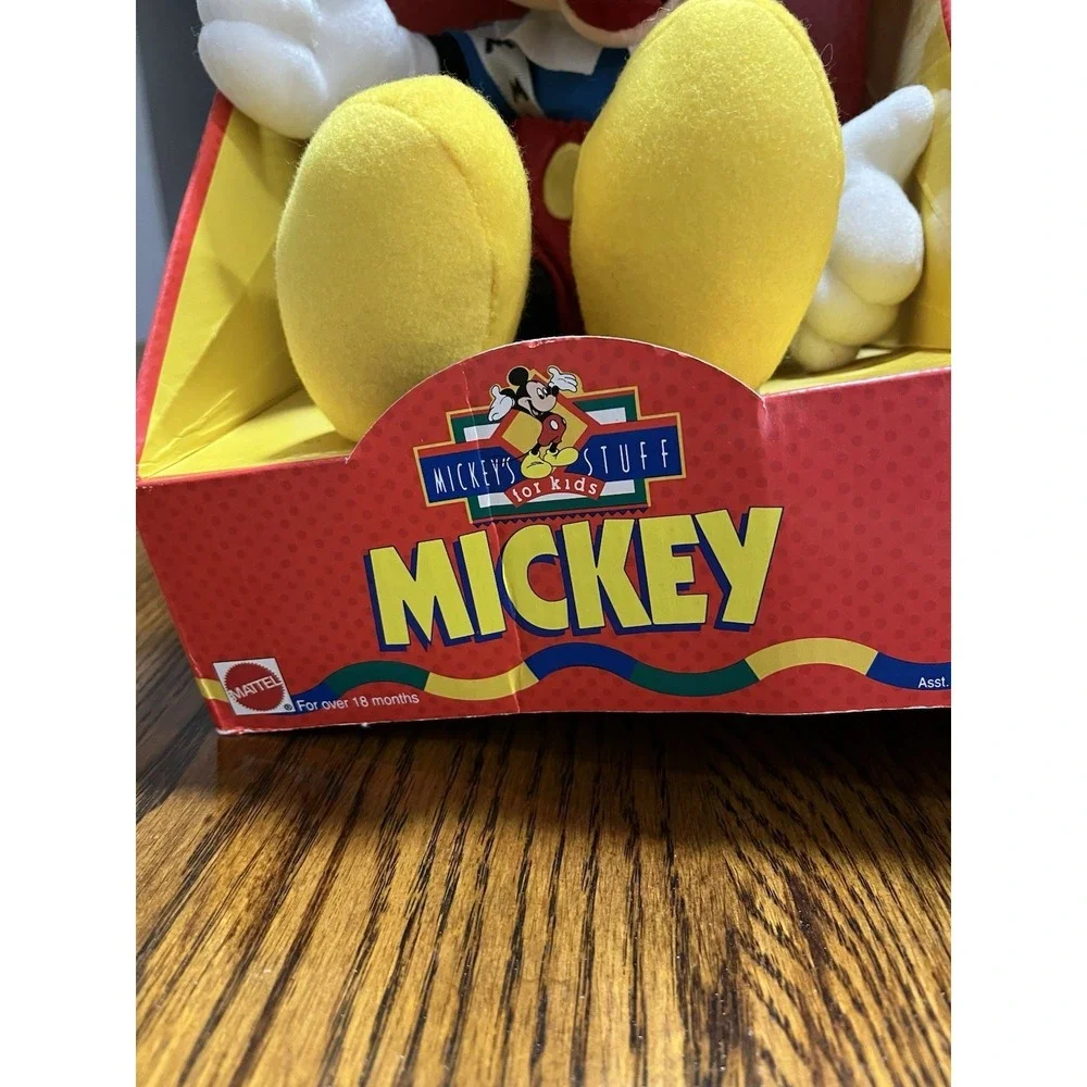 Vintage 90s Arcotoys Mattel Disney Mickey‎ and Minnie Mouse Stuffed Plush Doll